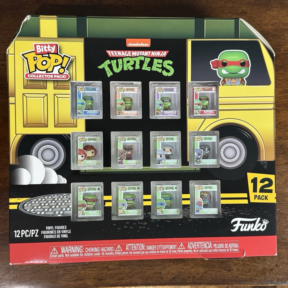 Funko Bitty Pop TMNT Teenage Mutant Ninja Turtles 12 Pack Target Exclusive